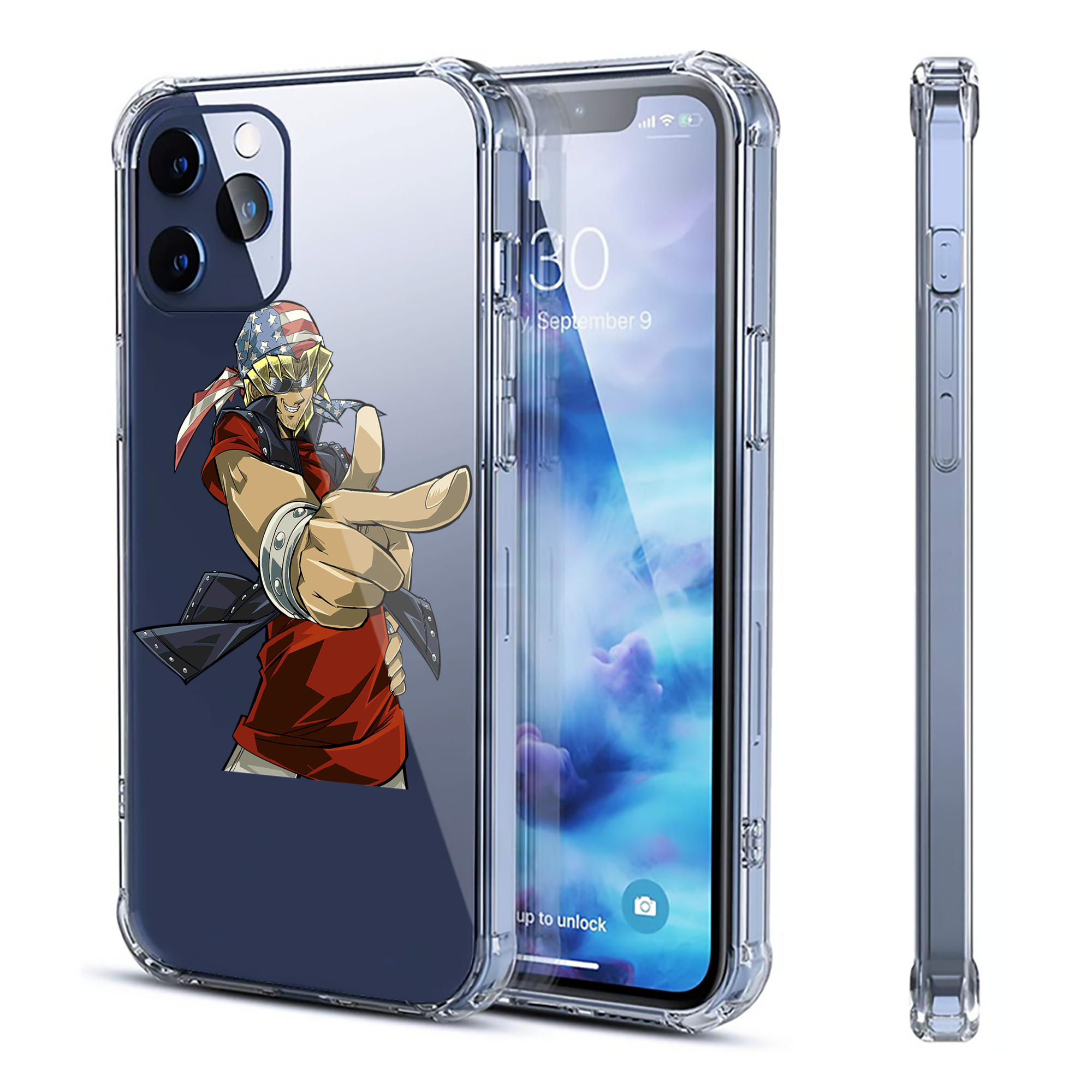 （画像用） 遊☆戯☆王 Yu-Gi-Oh! 【iPhone 12シリーズ対応】透明スマホケース（クリアソフトケース）